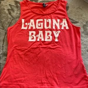BRAND NEW laguna beach graphic tank